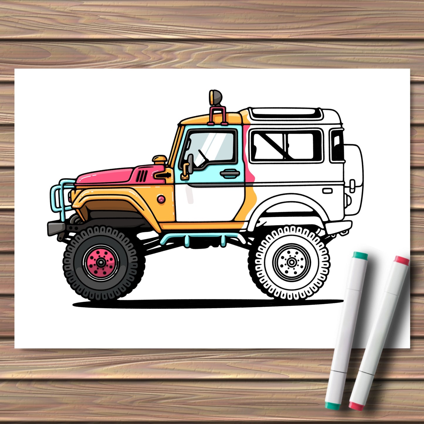 4x4 Adventure Coloring Pack